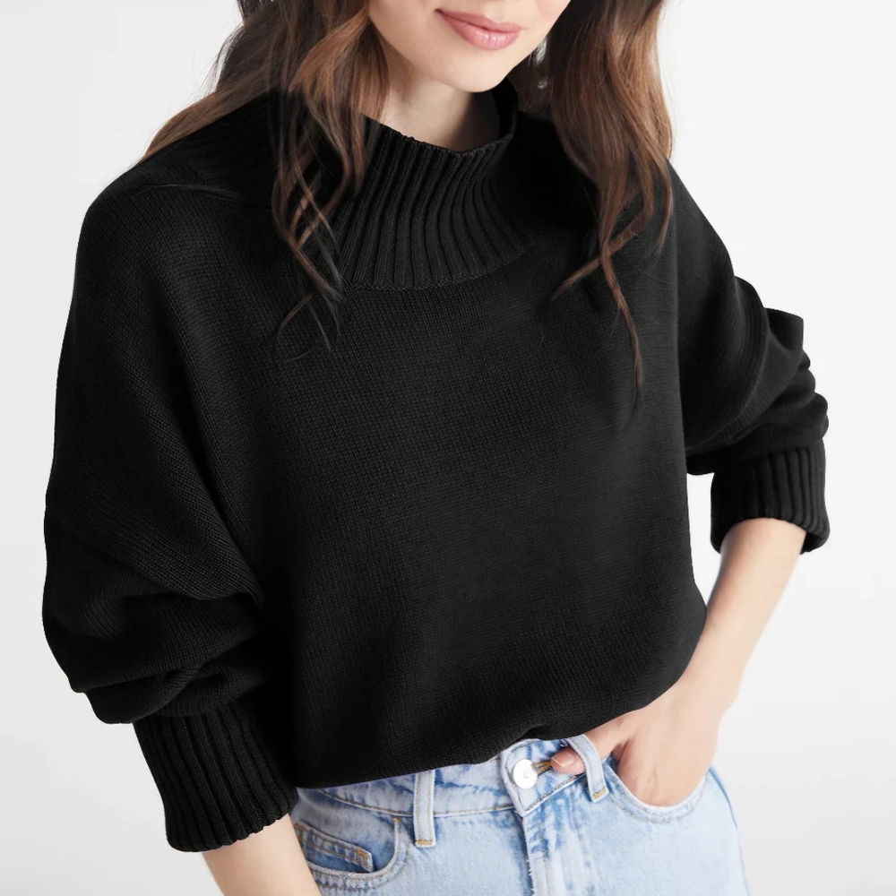 525 America Blair Sweater Knit Mock Neck